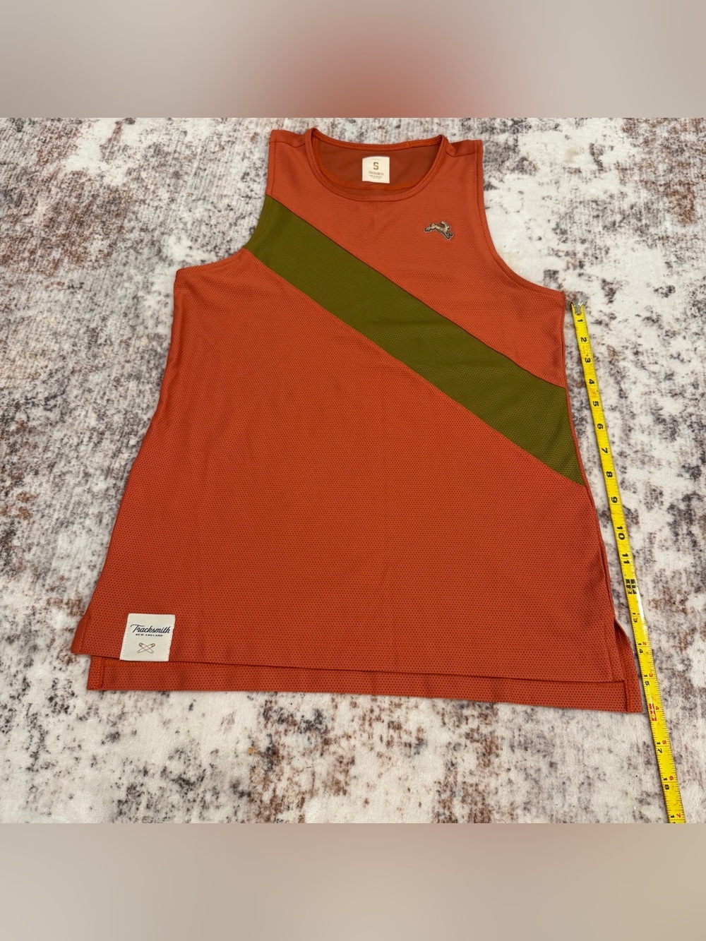Tracksmith, Running Tank Top and Shorts Set, Orange | Women’s Small - Picture 6 of 13